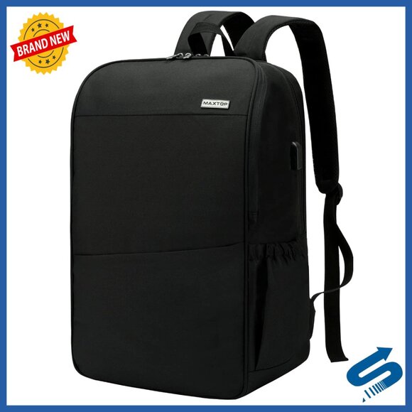 Travel Laptop Backpack with USB Charging Port Anti-Theft Water Resistant Bookbag